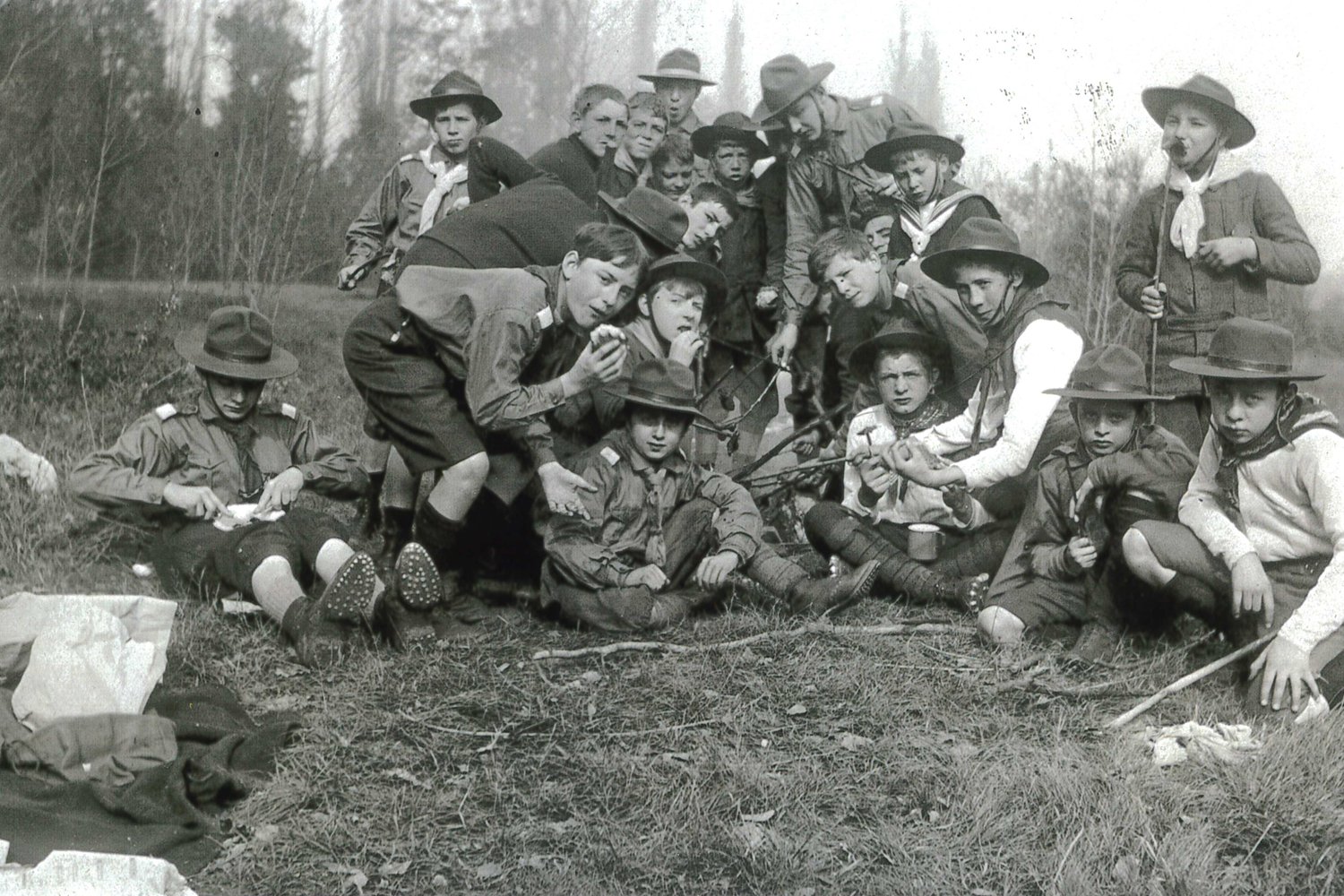 Jeunesse Club Genf (vermutlich ältestes Pfadifoto), 1913