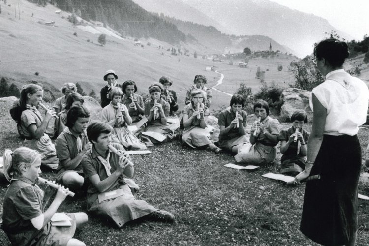 Internationales Mädchen-Pfadilager im Goms, 1957