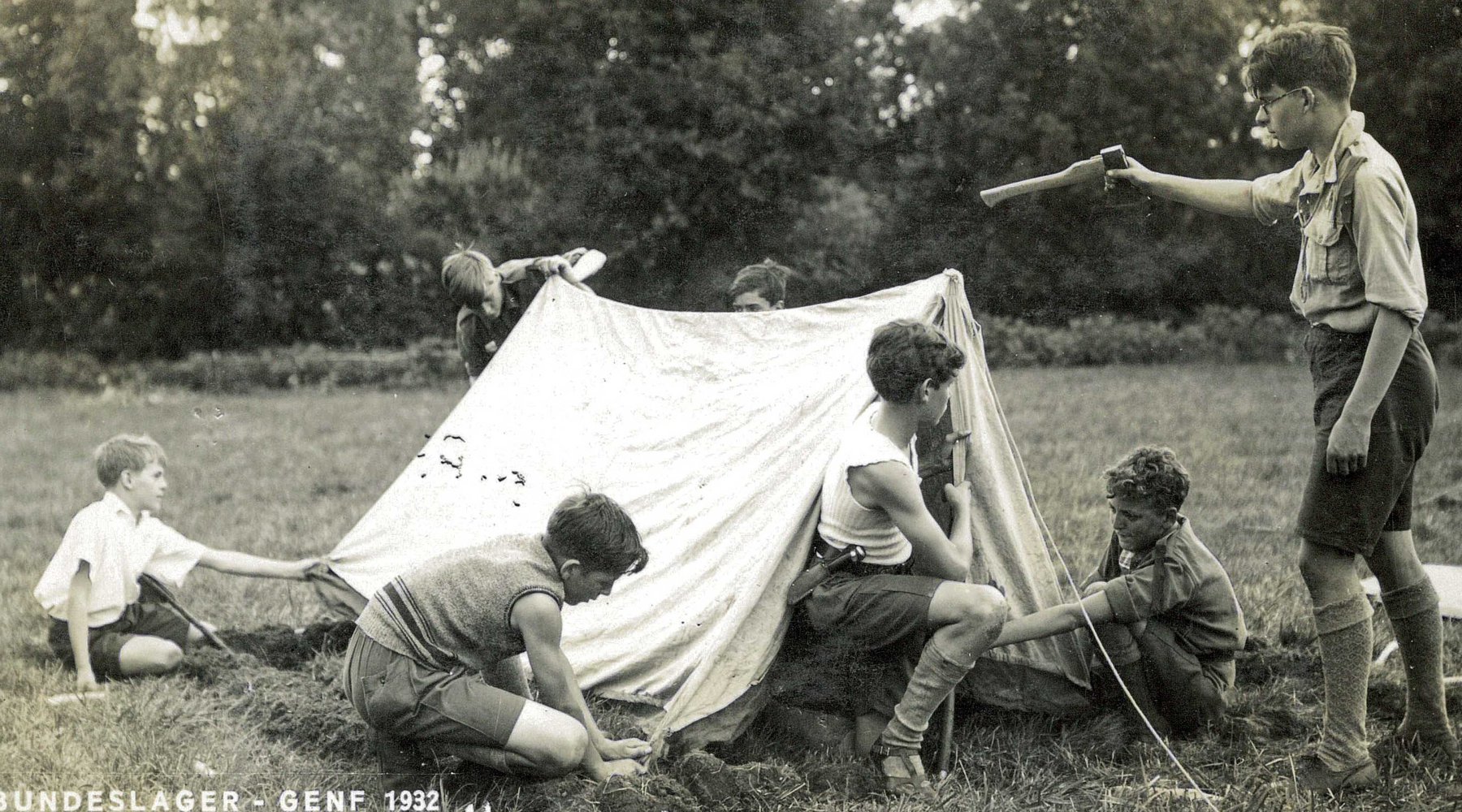 Zelt im Bundeslager 1932 in Genf